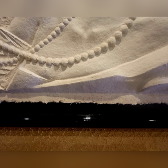 Vintage Alexsander Danel Cast Paper Relief Sculpture~ “Sophisticated Lady V” - Picture 4 of 8